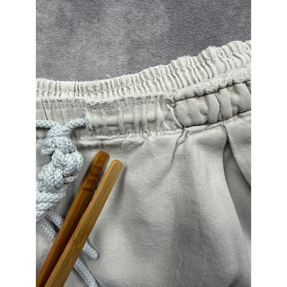VTG 90s No Sweat Sweatwear Sugar Sack Cotton Pants Cream Mens One Size USA - Picture 16 of 16